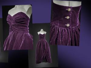 Љубичаста сомотска хаљина принцезе Дајане, креација Виктора Еделстајна, продата за 604.800 долара