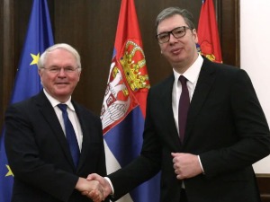 Vučić sa Hilom o razgovorima u Briselu i formiranju ZSO